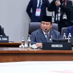 Presiden RI Prabowo Subianto menyampaikan pandangan pada sesi pertama APEC Economic Leaders’ Meeting (AELM) di Hwabaek International Convention Centre (HICO), Gyeongju, Republik Korea, Jumat (31/10/2025).