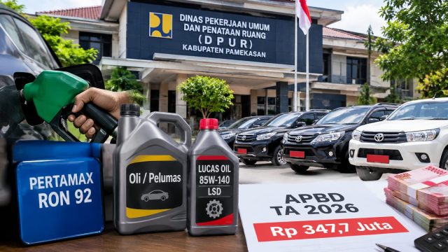 Ditengah Efisiensi, Perawatan Kendaraan Dinas PUPR Pamekasan Telan Anggaran Rp 347,7 Juta